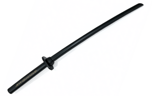 縞黒檀 鍔付き木刀　Stripe Ebony Bokuto with Tsuba